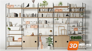 Decorative cabinet Skp Files